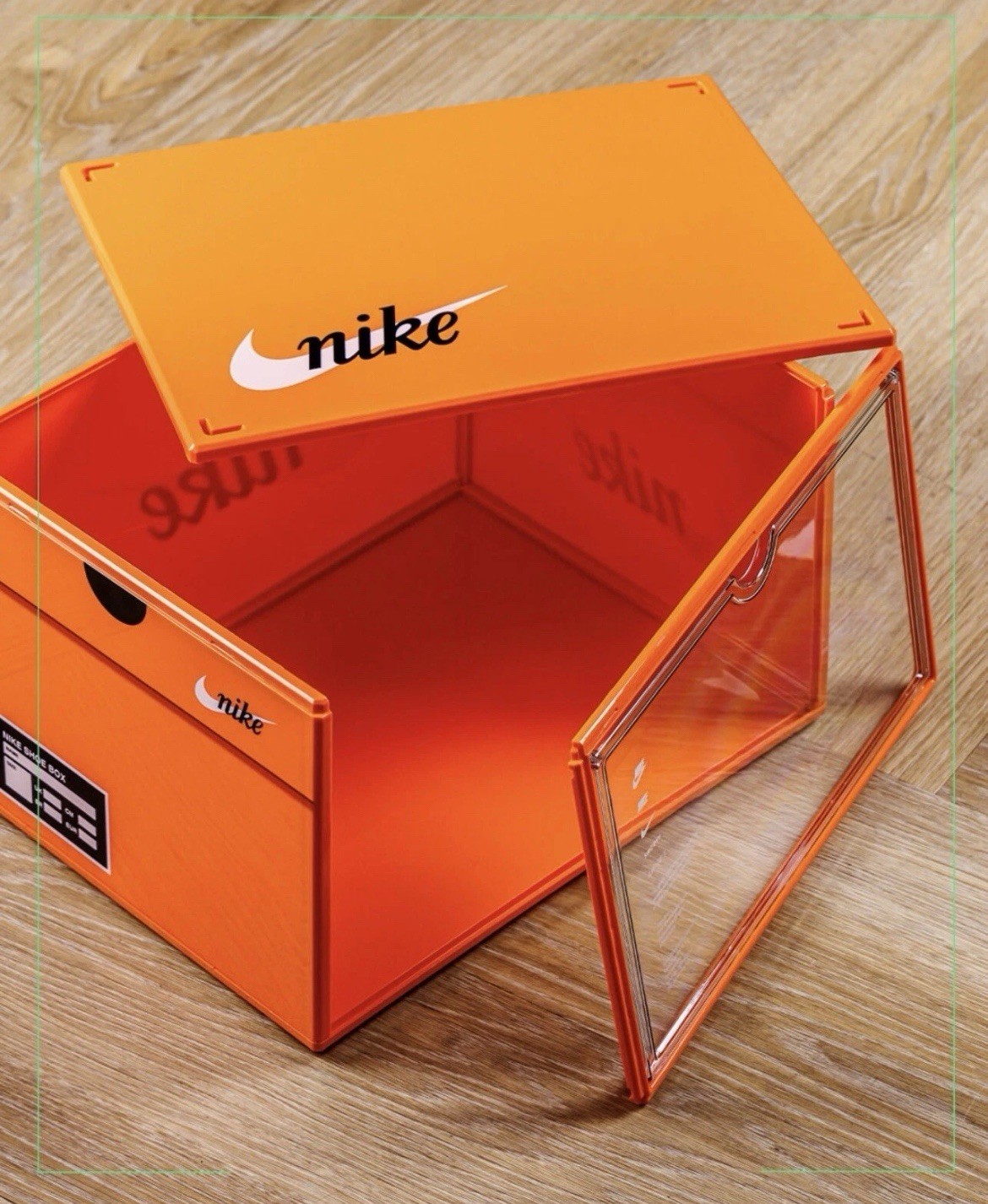 NIKE Orange Plastic Shoe Box One Piece Officially From Nike Asia Only New