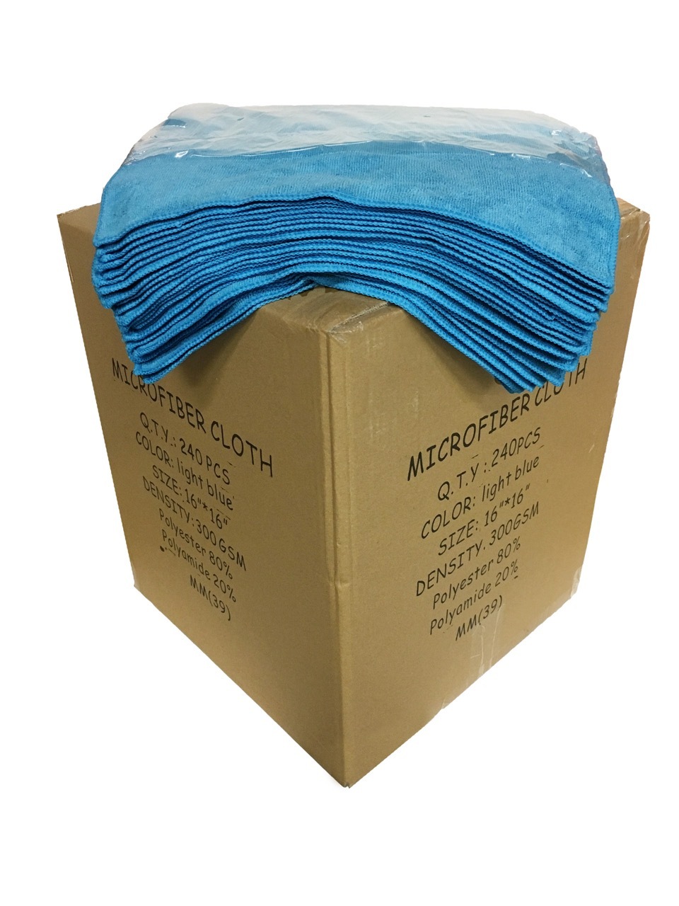 240 Microfiber Light Blue 16″x16″ Cleaning Detailing Cloths Towel Auto 300GSM