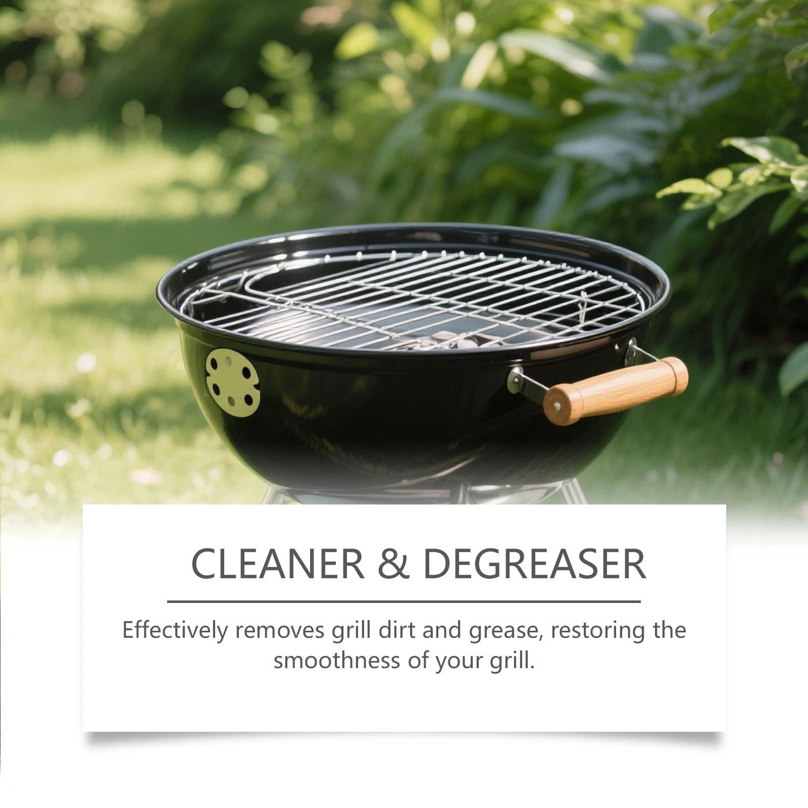 Heavy Duty Grill Degreaser Spray, Fast-Acting BBQ Cleaner for Outdoor Grills