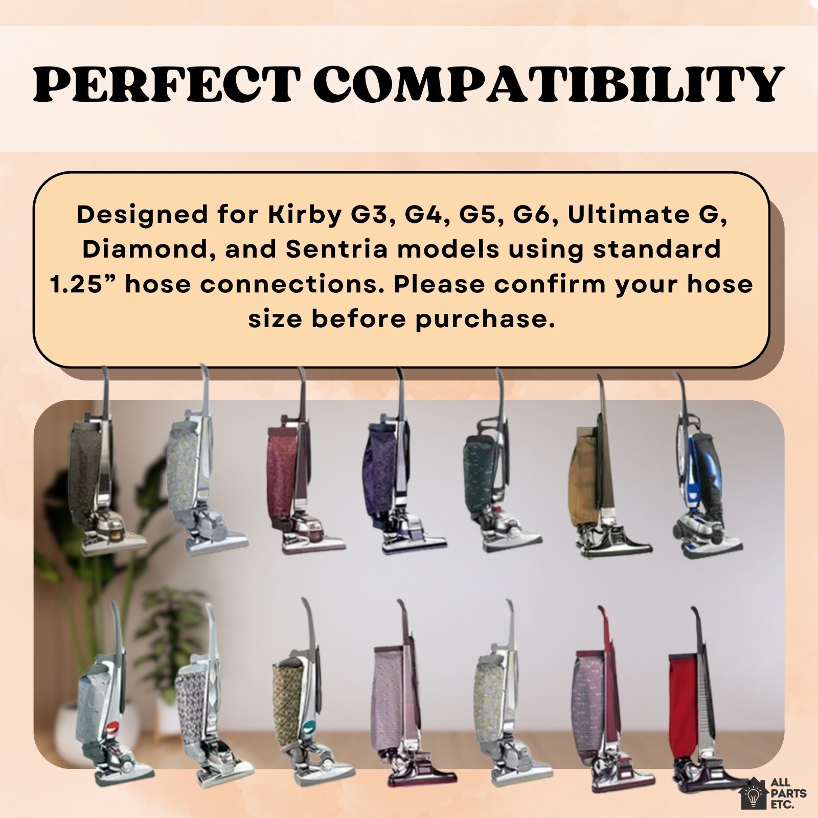 10 ft Vacuum Hose for Kirby Vacuum G3/G4/G5/G6 Ultimate G Diamond Sentria Avalir