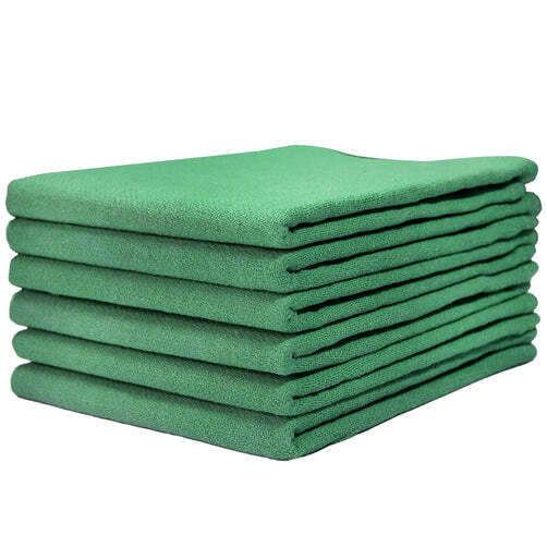 Premium Green Huck Towels – 15 x 27 inch Multipurpose Cleaning Towels