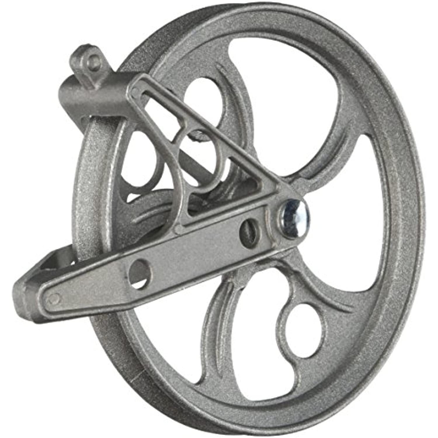 Strata Clothesline Pulley – 5.5” Heavy Duty Metal, Rustproof Silver for Outdoor