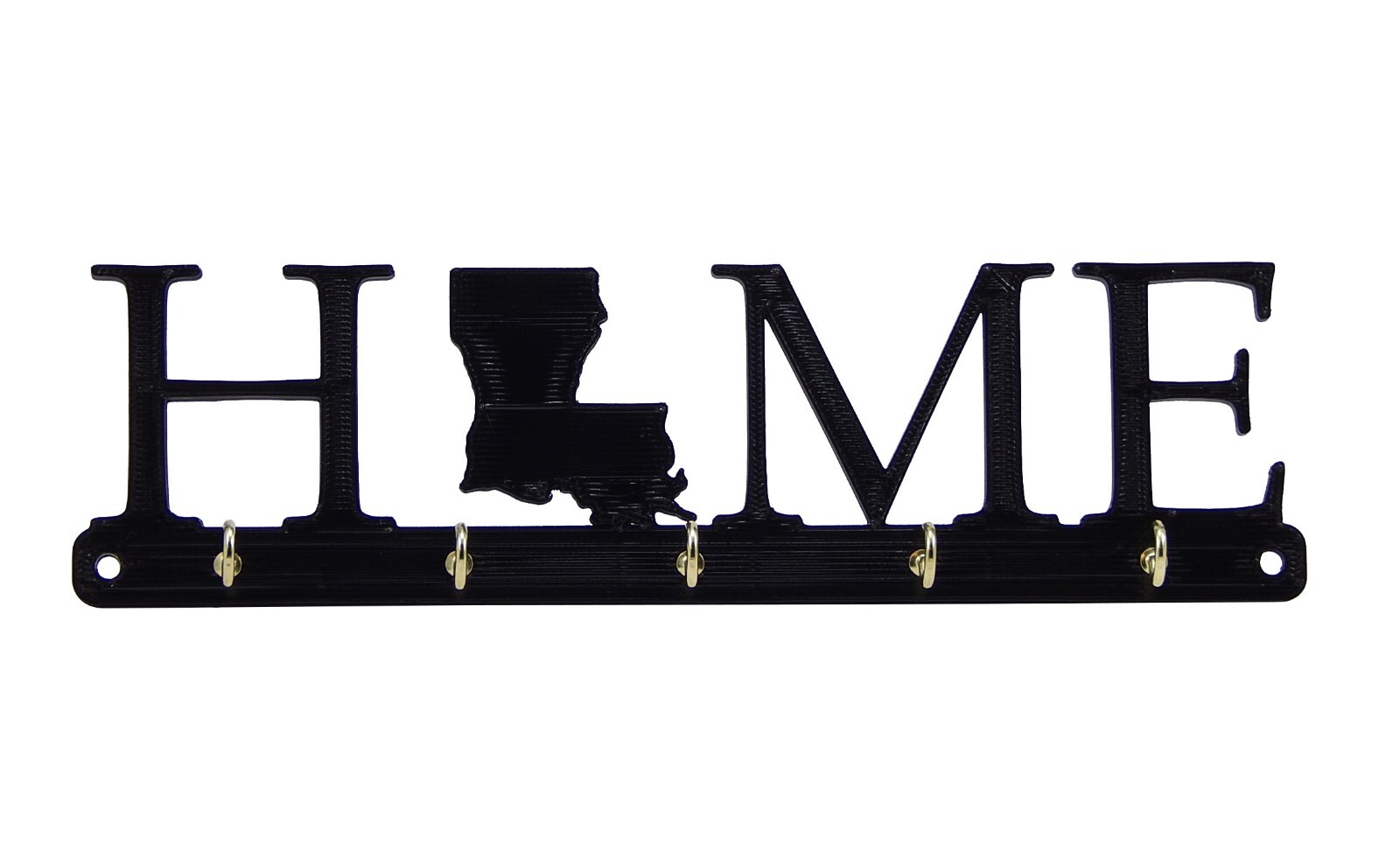 Louisiana Home State Shape Key Holder Hanger Rack Housewarming Gift Wall Decor