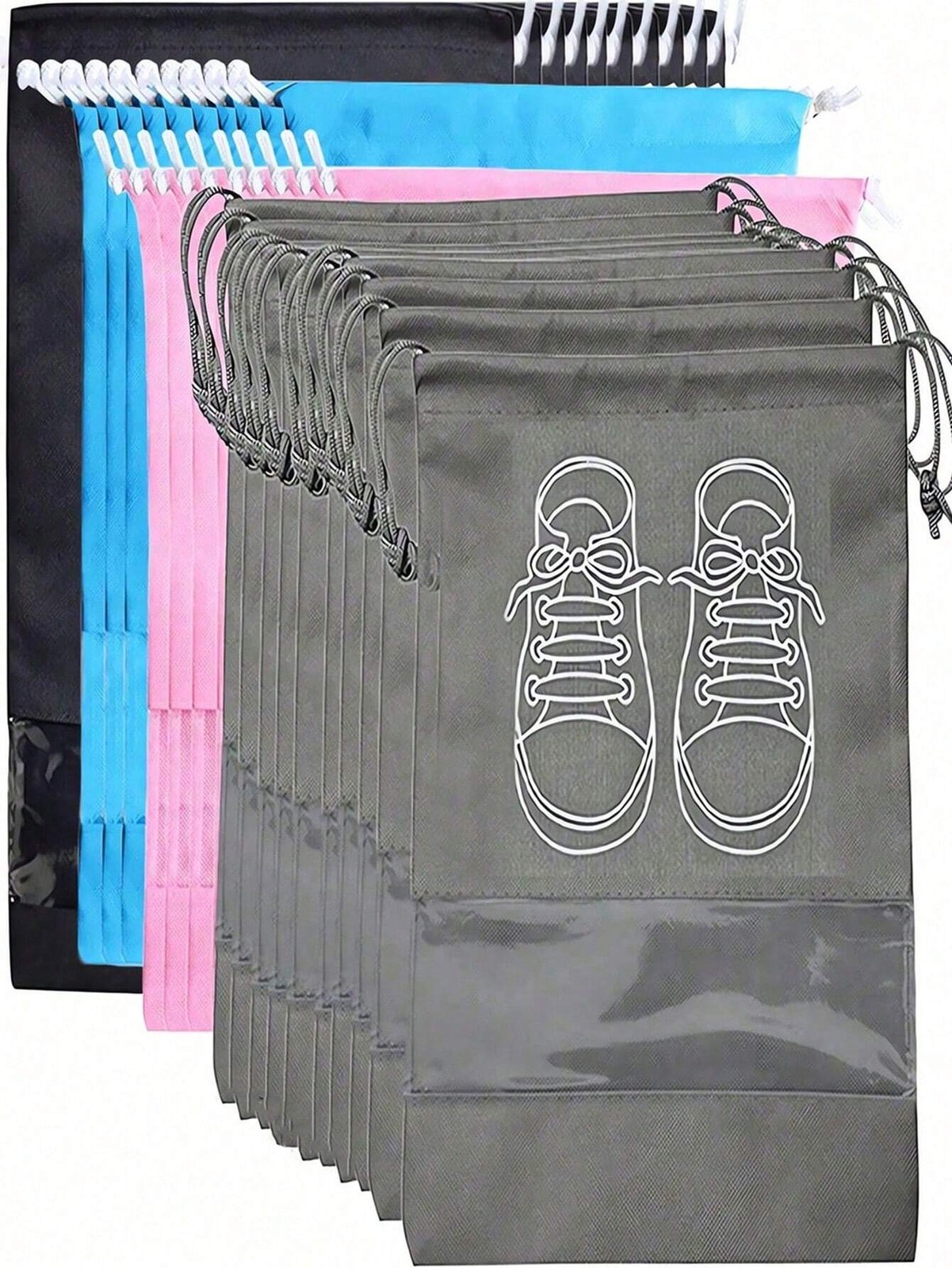 Shoes Storage Bag With Rope Travel Storage Bag With Drawstring Closure Portable