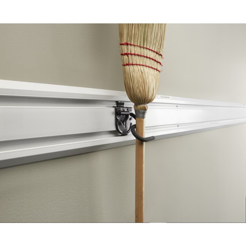 S Hook 25lb Capacity Rubber Sleeve Wall Mount 2.75×5″ Silver