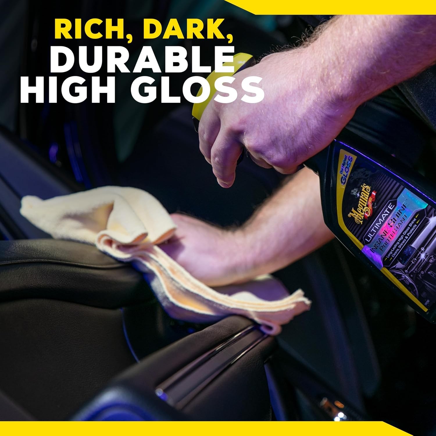 Meguiar’s Ultimate Insane Shine Protectant, High-Gloss Interior & Exterior Spray
