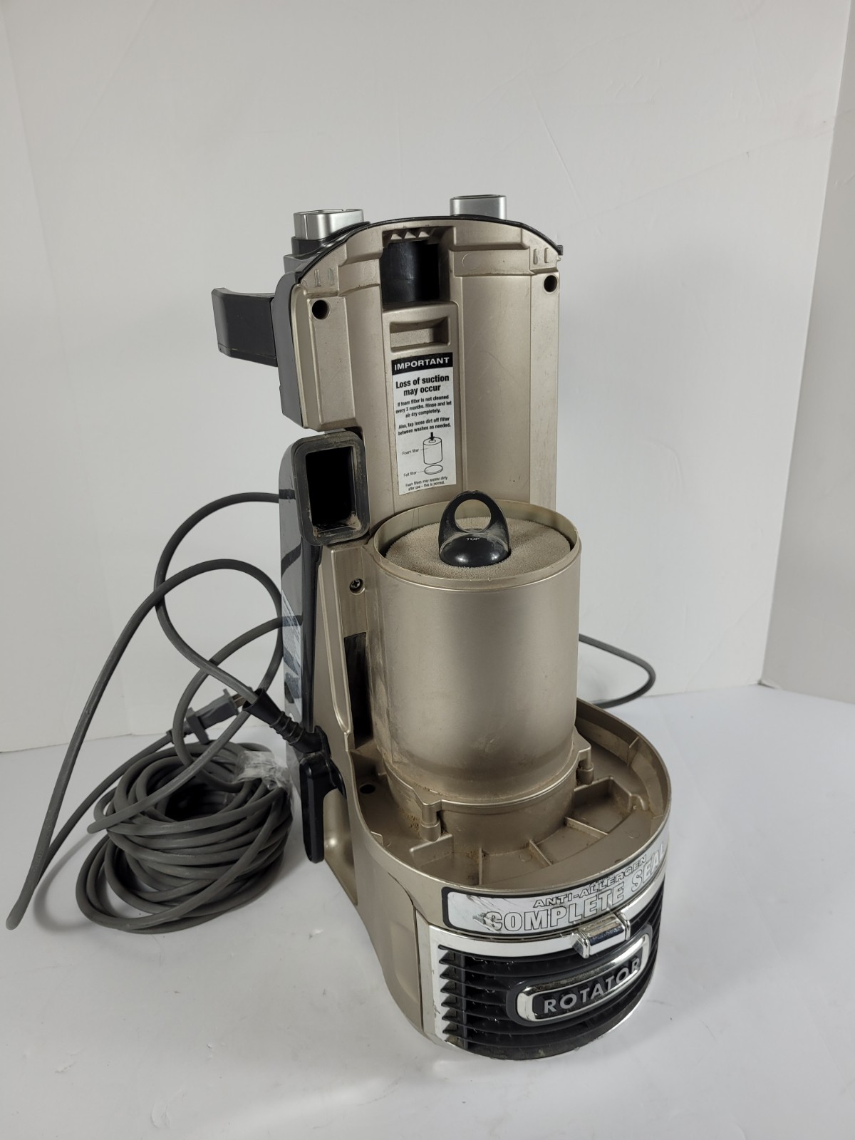 Shark NV552 NV500 NV501 NV502 NV504 NV510 MAIN BODY w/ MOTOR Genuine OEM Gold