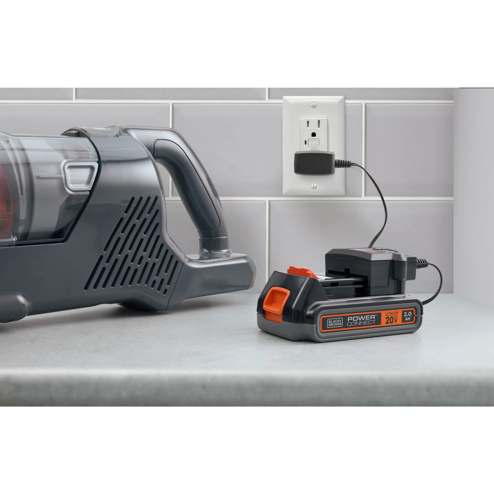 BLACK+DECKER 20V MAX* Cordless Stick Vacuum with LED Floor Lights – BHFEA18D1