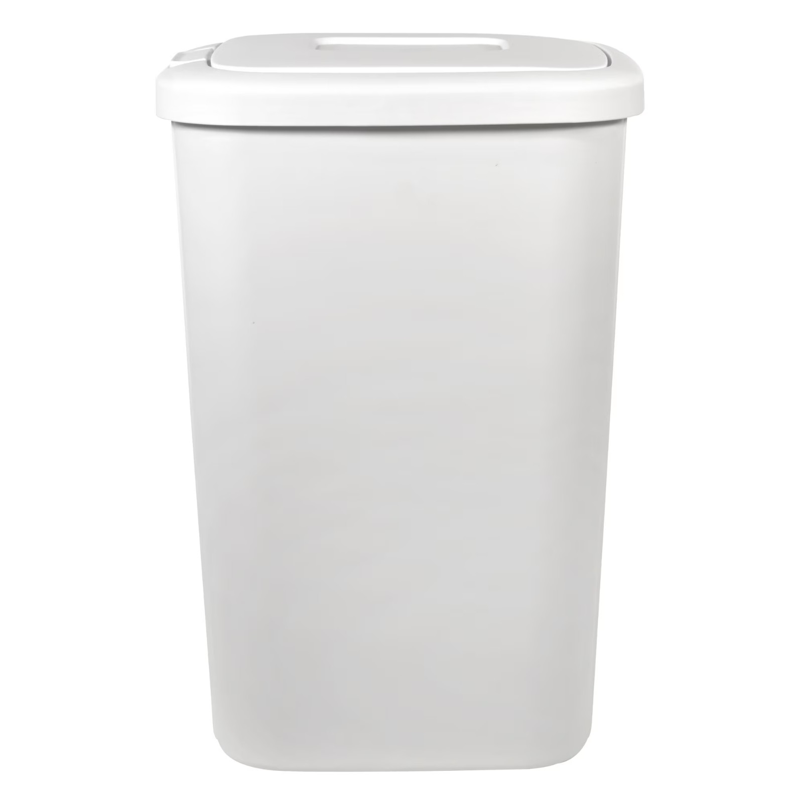 Hefty 13.3 Gallon Kitchen Trash Can with Touch Top Lid, White