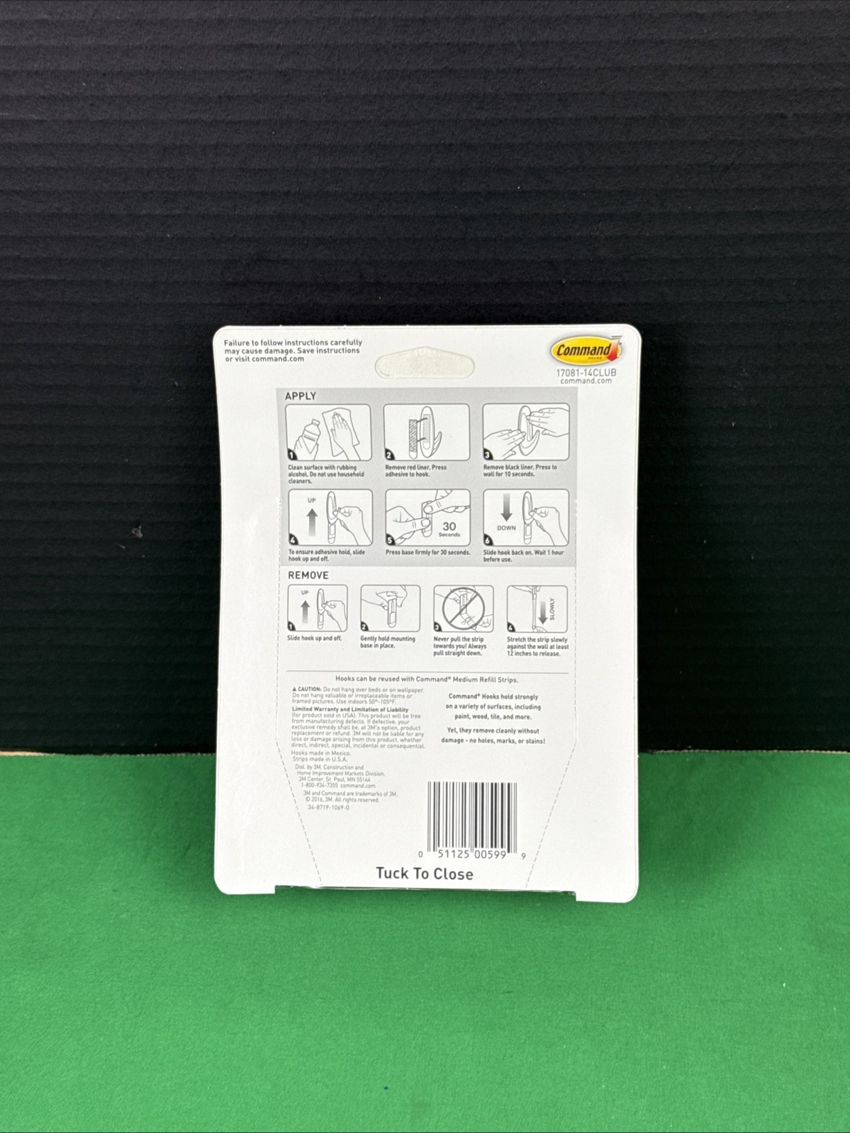 2 Pack Command Medium Hooks Holds 3 lbs – 14 Hooks 20 Strips EACH