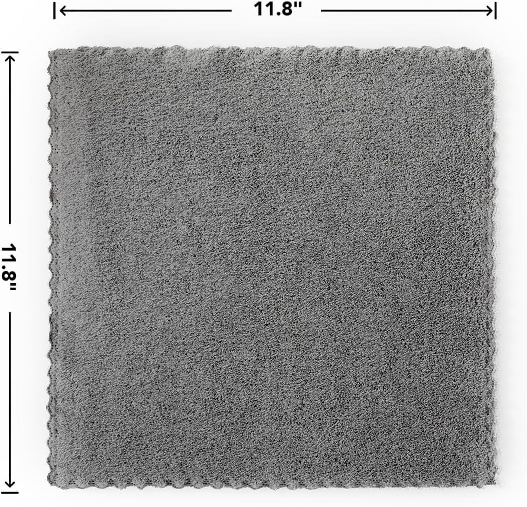 12 Pack Cleaning Cloth,Ultra Soft Absorbent Quick Drying Microfiber Cleaning Rag