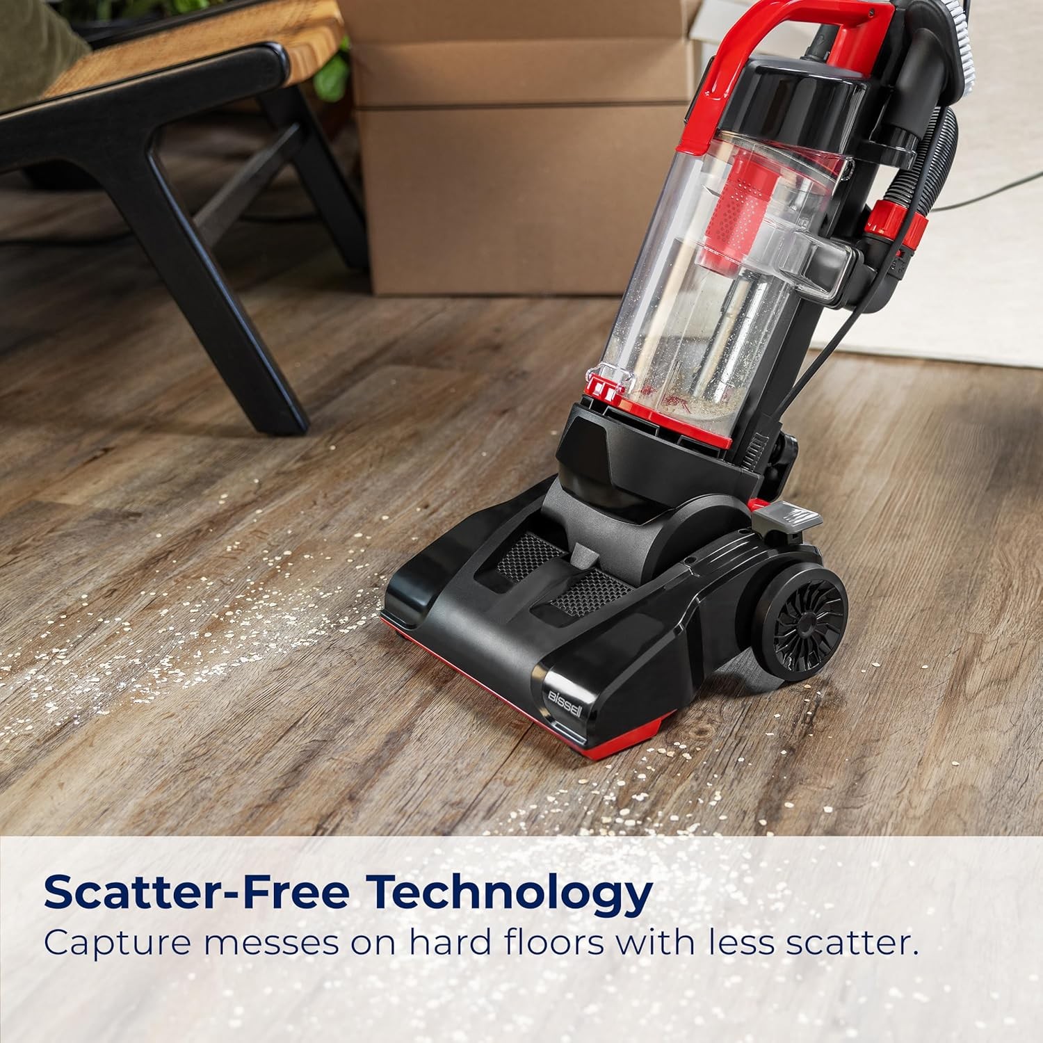 Upright Vacuum, Lightweight Design, Powerful Suction, Removable Extension Wand