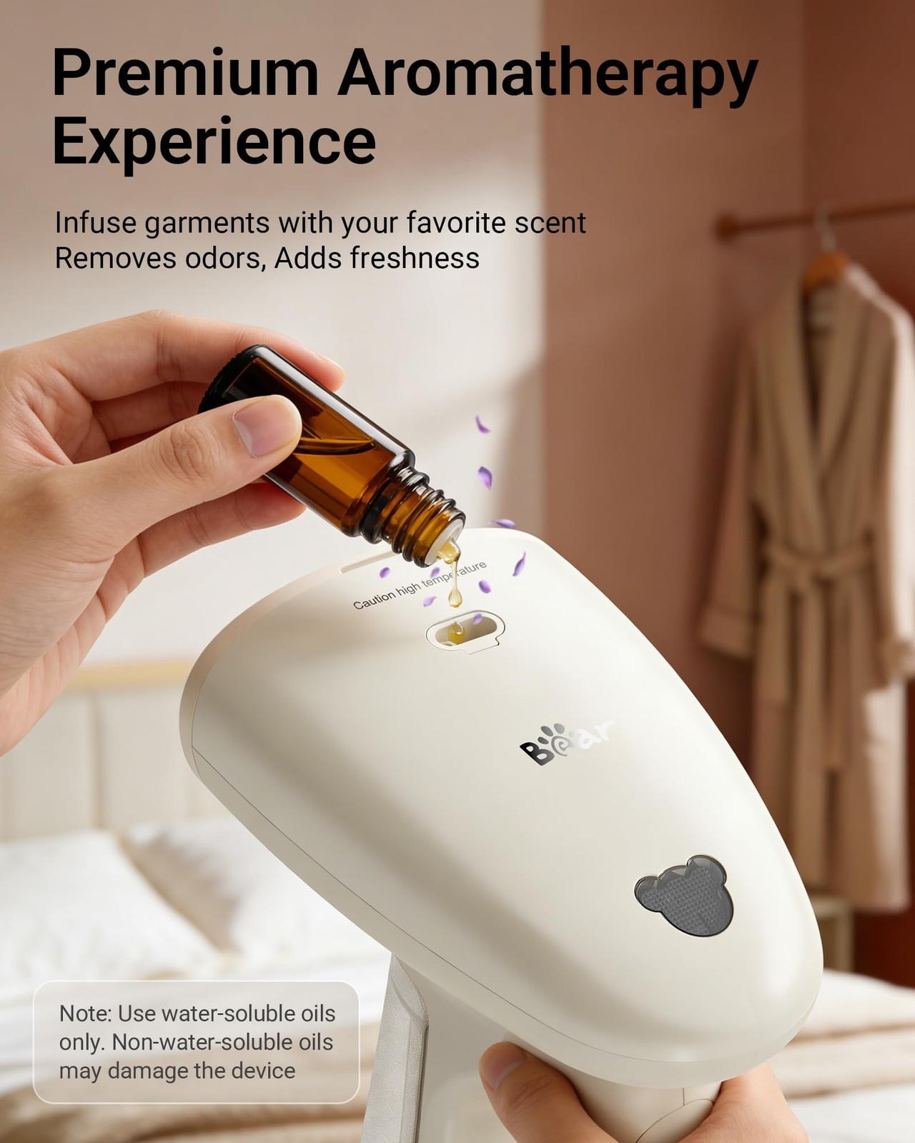 Steamer for Clothes, 1300W 25s HeatUp Clothes Steamer with 230ml Tank
