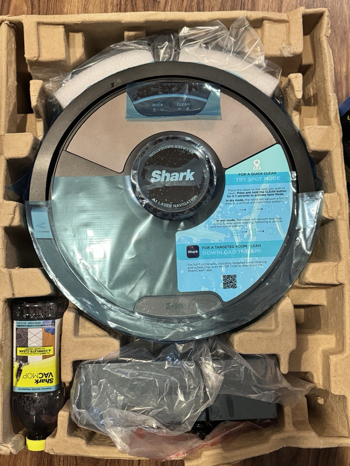 Shark AI Ultra 2-in-1 Robot Vacuum Sonic Mopping Alexa Google Gray/Black