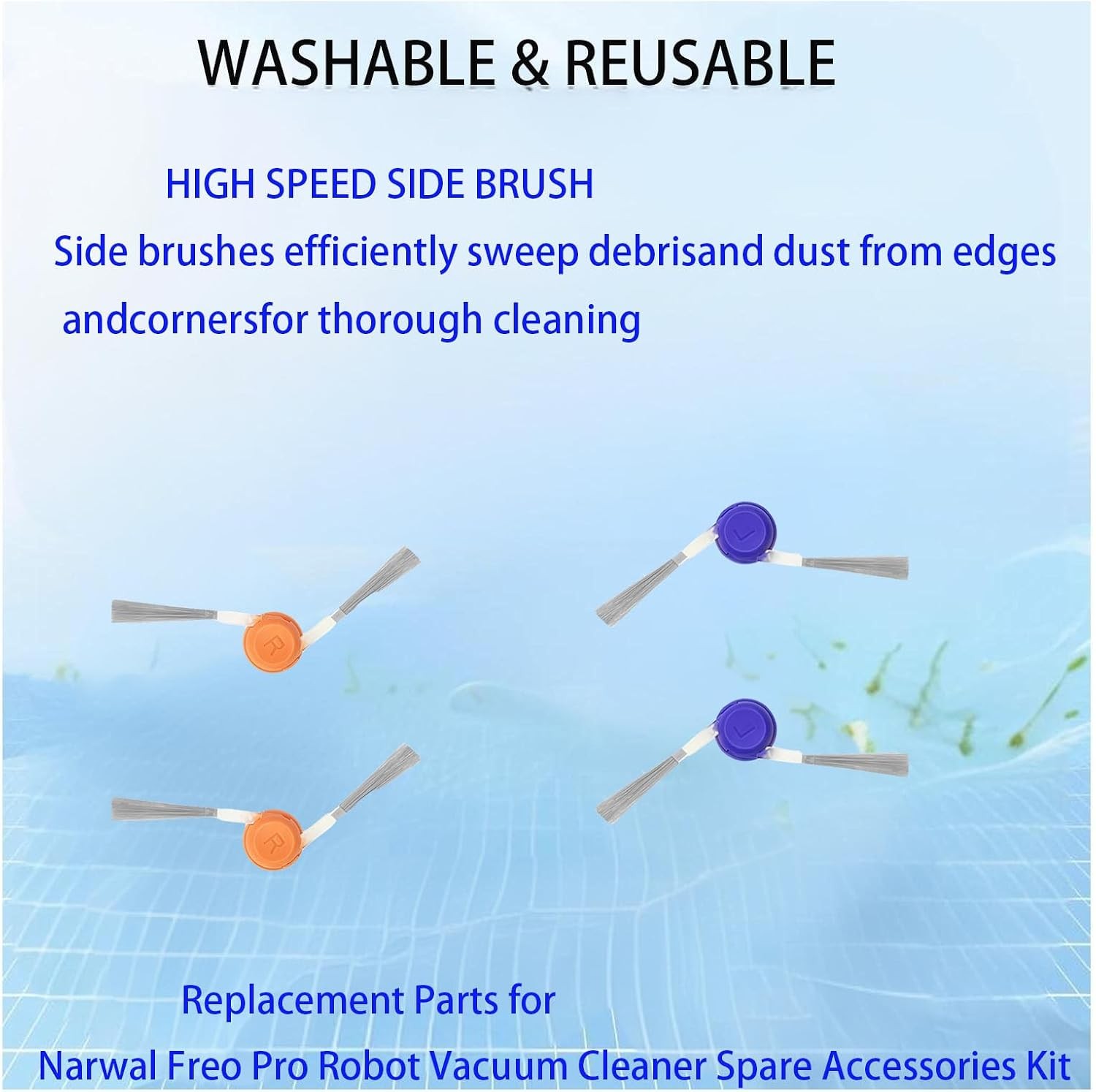 Replacement Accessories kit For Narwal Freo Pro Robot Vacuum Cleaner 13pack