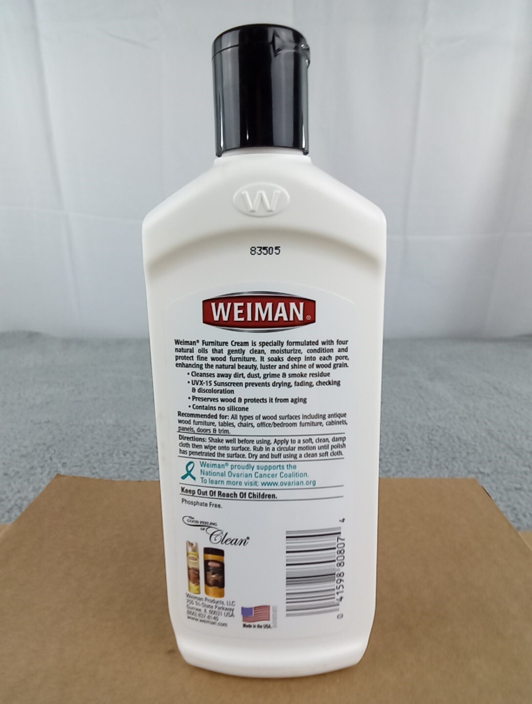 Weiman Furniture Cream with Lemon Oil 8 fl oz 237 ml NOS
