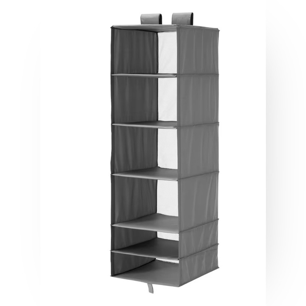 Ikea Closet Organizer, 6 Compartments Storage, 13x17x49 – Black – BRAND NEW