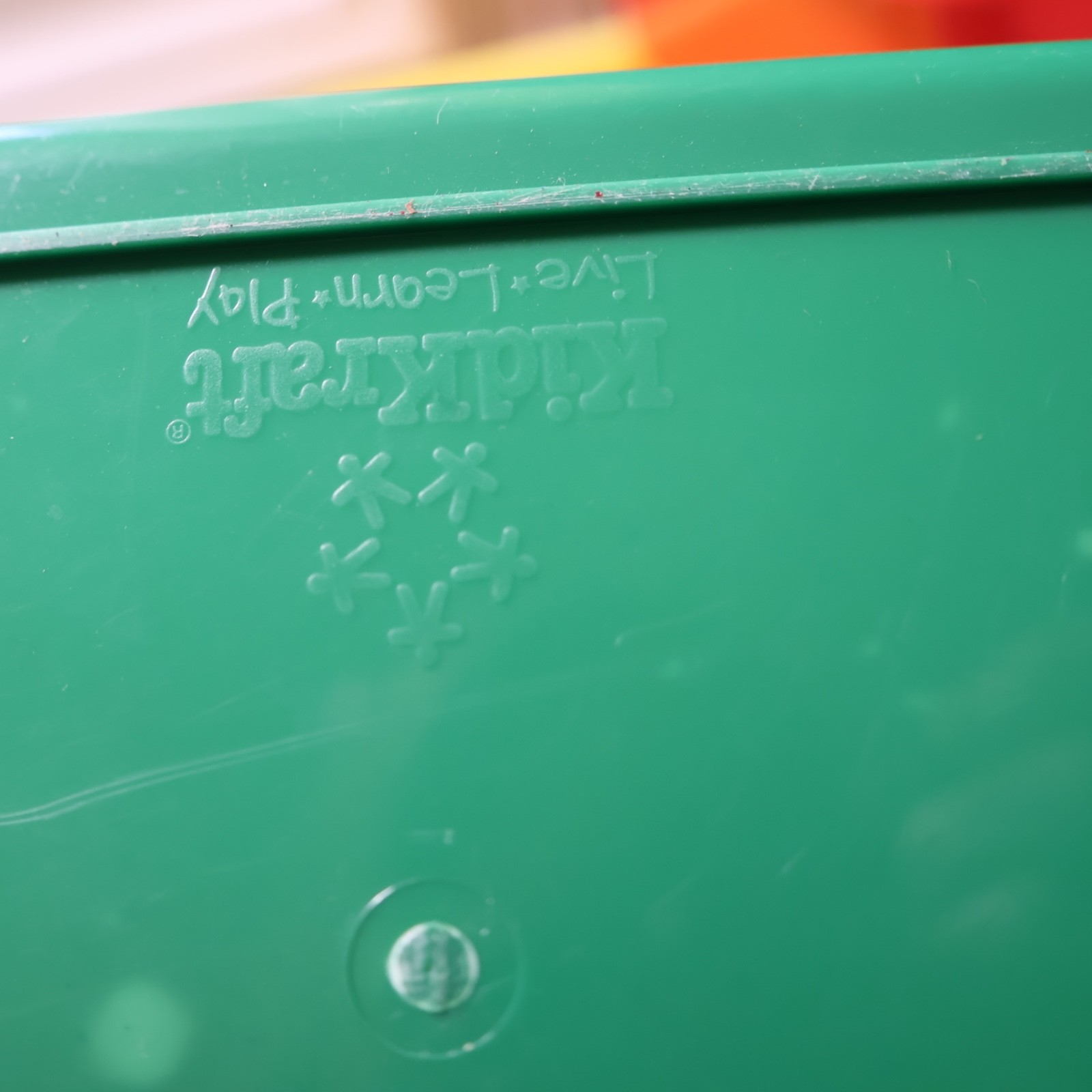 KID KRAFT Plastic Cubby Bin, Kids’ Craft and Supply Storage, 4-Pack
