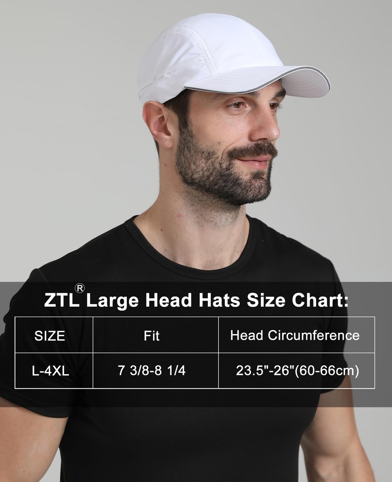 Oversize XL XXL Mens Waterproof Quick Dry Baseball Cap Lightweight Cooling Br…