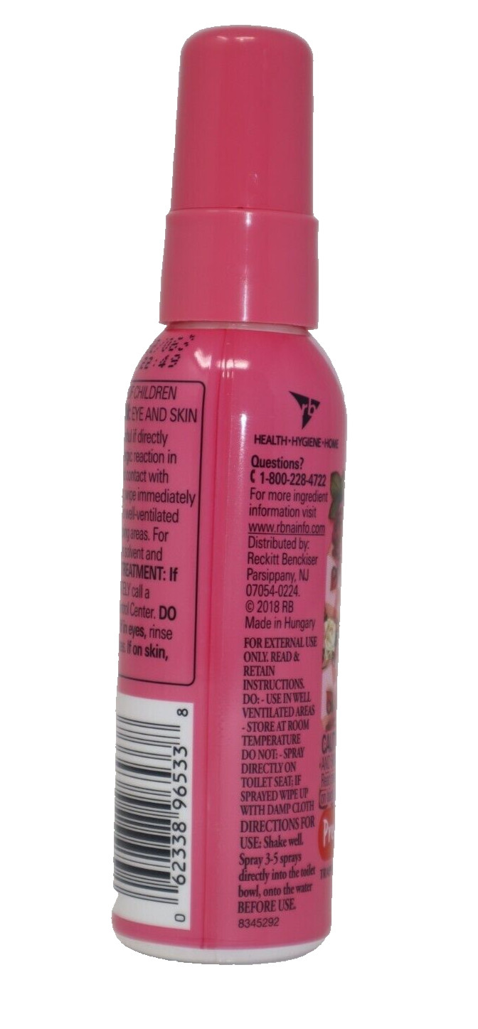 3x Air Wick V.I.P. Pre-Poop Toilet Spray, Rosy Starlet, 1.85 oz (Travel Size)
