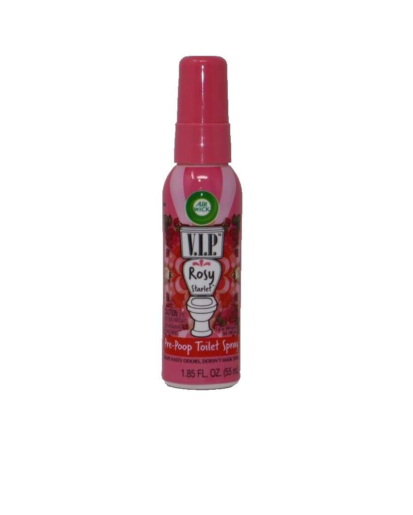 Air Wick V.I.P. Pre-Poop Toilet Spray, Rosy Starlet, 1.85 oz (Travel Size)
