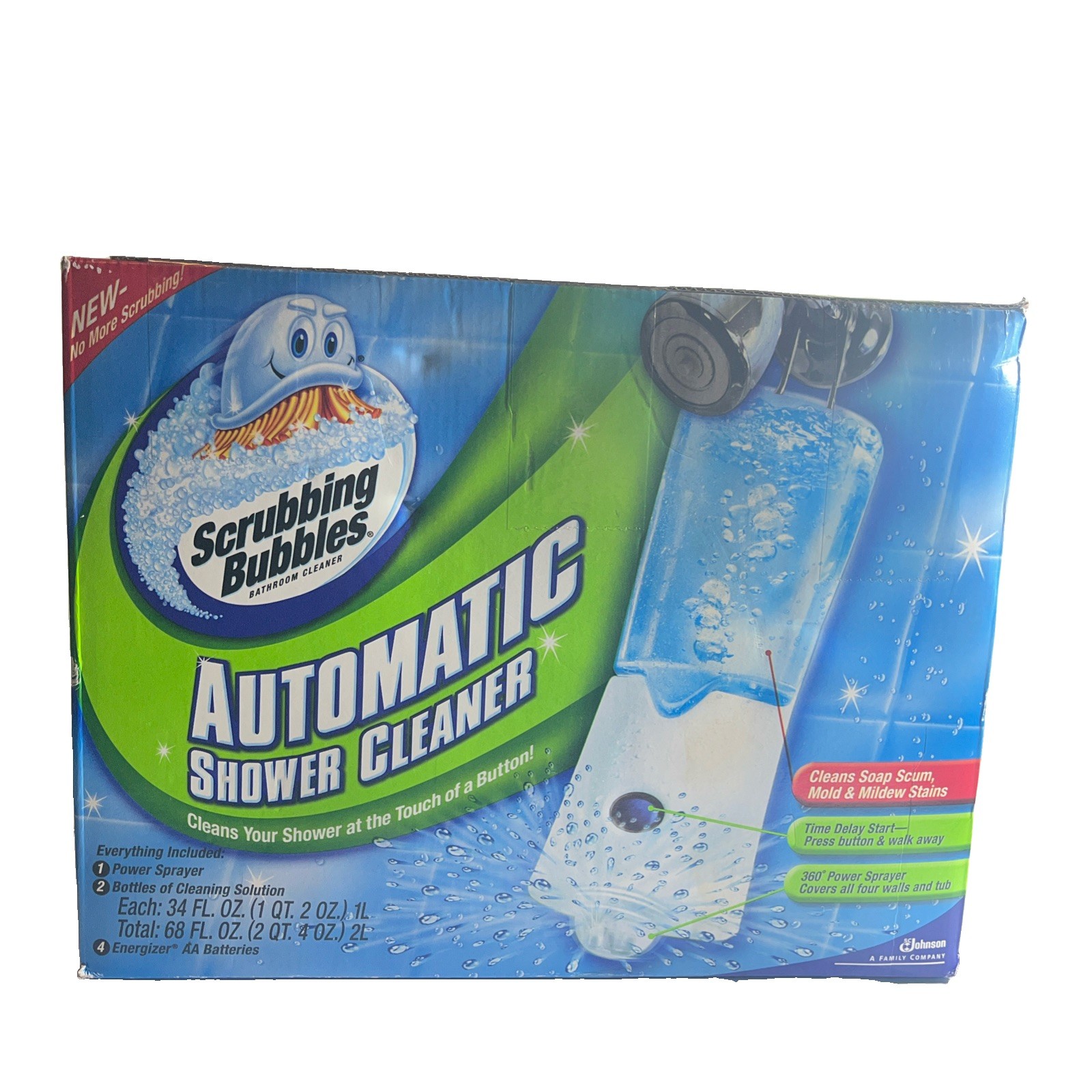 Scrubbing Bubbles 609271 Automatic Shower Cleaner Starter Kit NIB