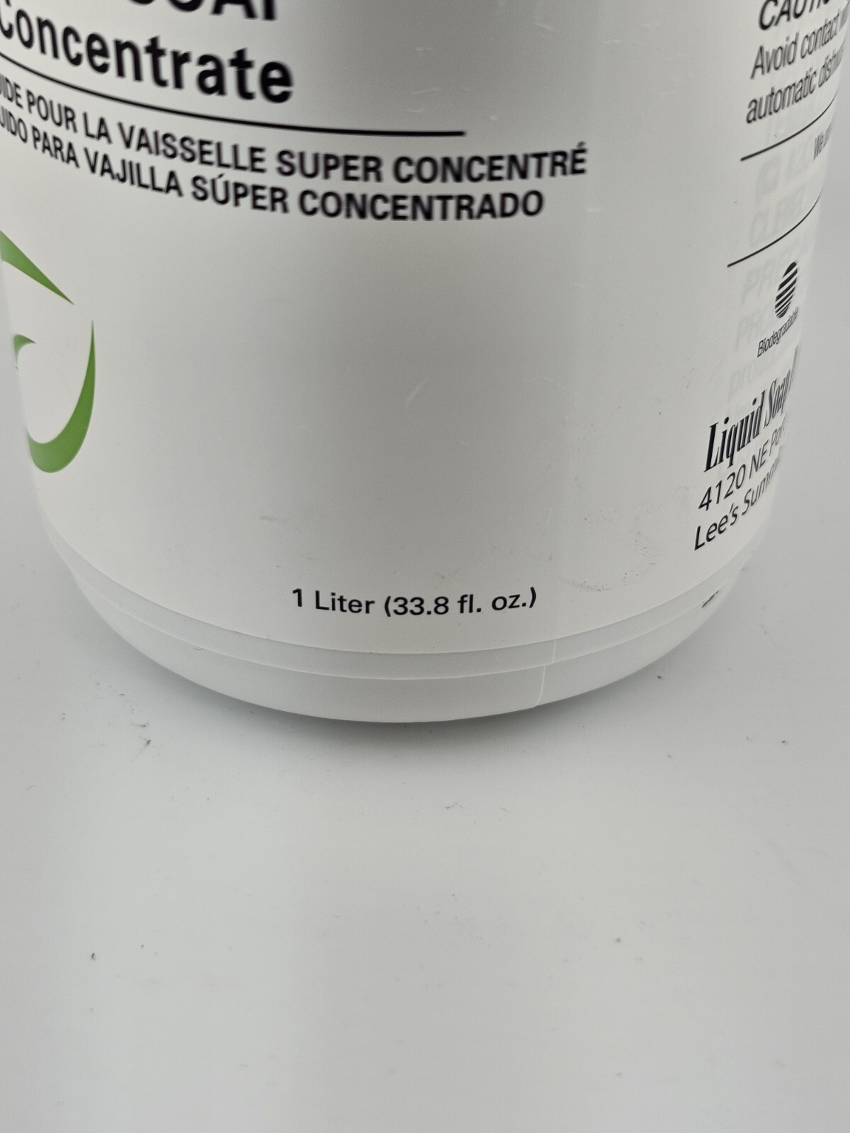 Natural Visions liquid dish Soap Super Concentrate GREEN TEA & THYME 33.8 fl oz