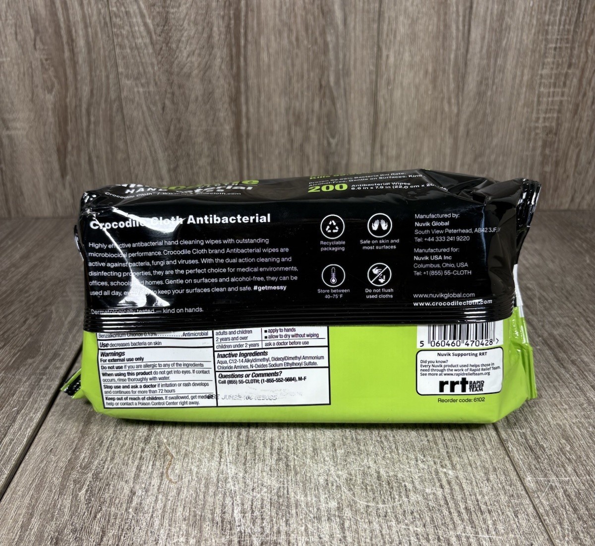 Crocodile Cloth Hand Wipes Cleans Cloths (8.6″ x 7.9″) – 1 Pack of 200