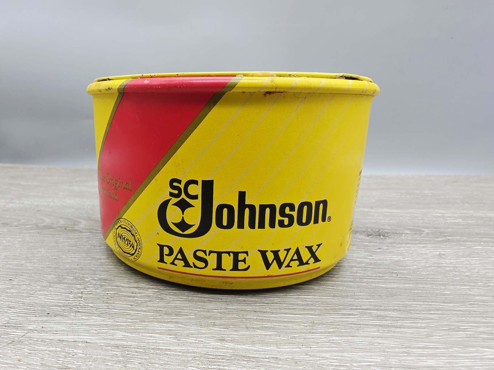 SC Johnson Paste Wax 16 oz Open Can Discontinued USA. 18 Oz Weight