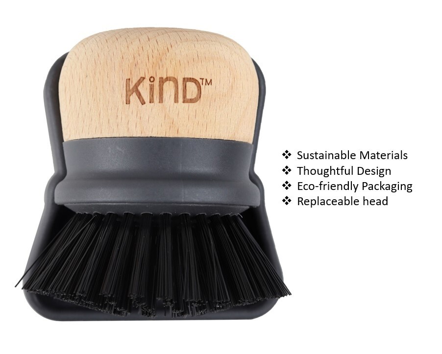 Casabella KIND Palm Brush with holder (Perfect Dish scrubber)