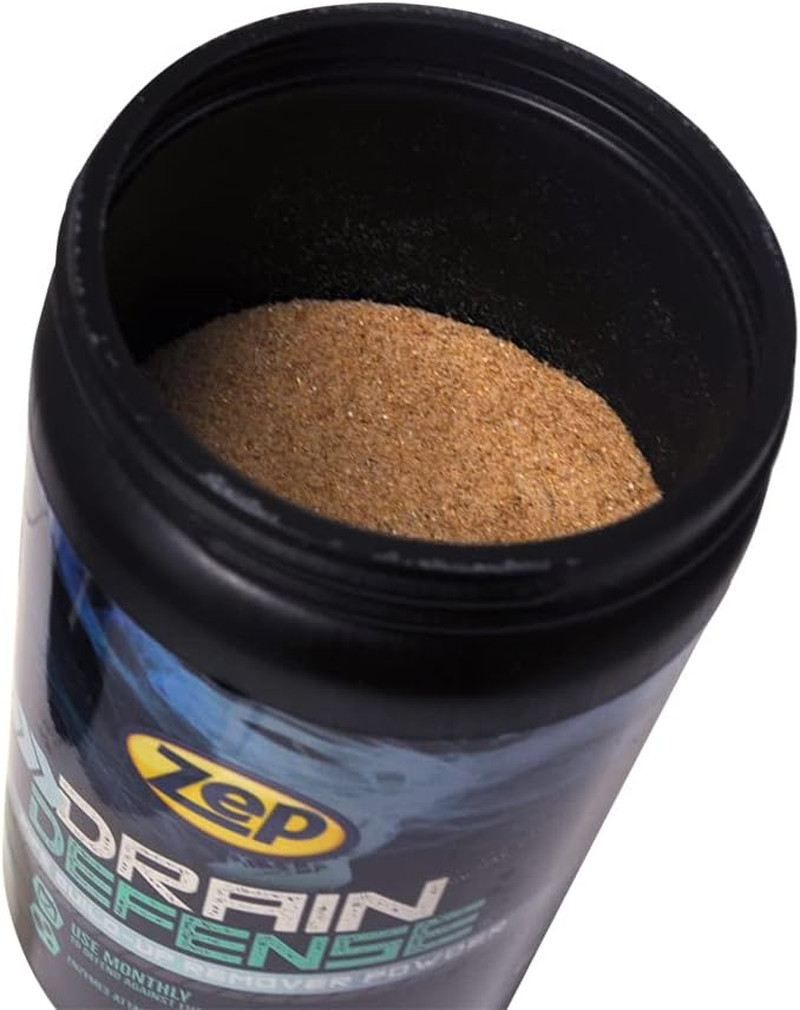 Zep Drain Defense Enzymatic Drain Cleaner Powder – 18 Ounces – ZDC16 – Safe for
