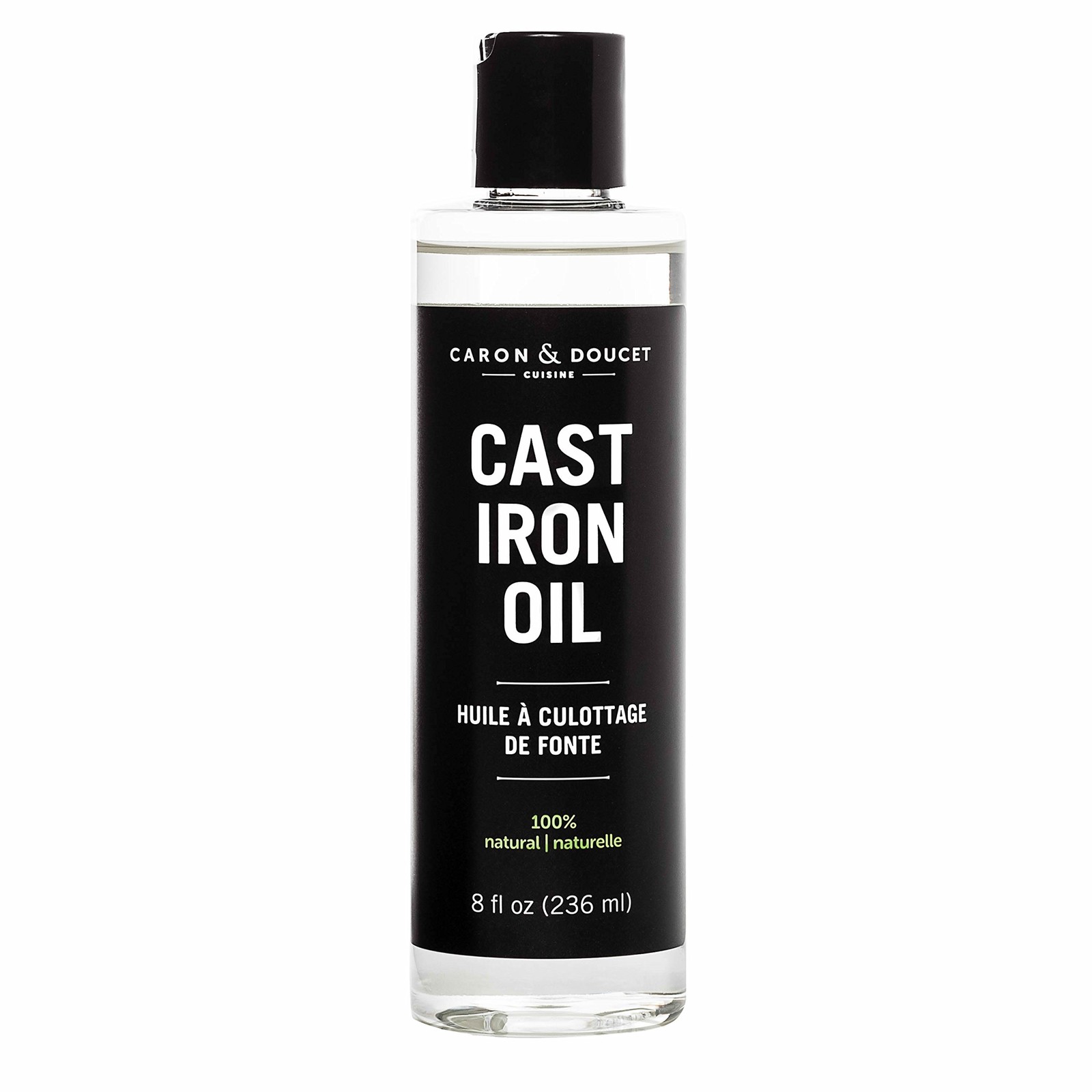 CARON & DOUCET – Cast Iron Seasoning & Cleaning 8 Fl Oz (Pack of 1), Clear