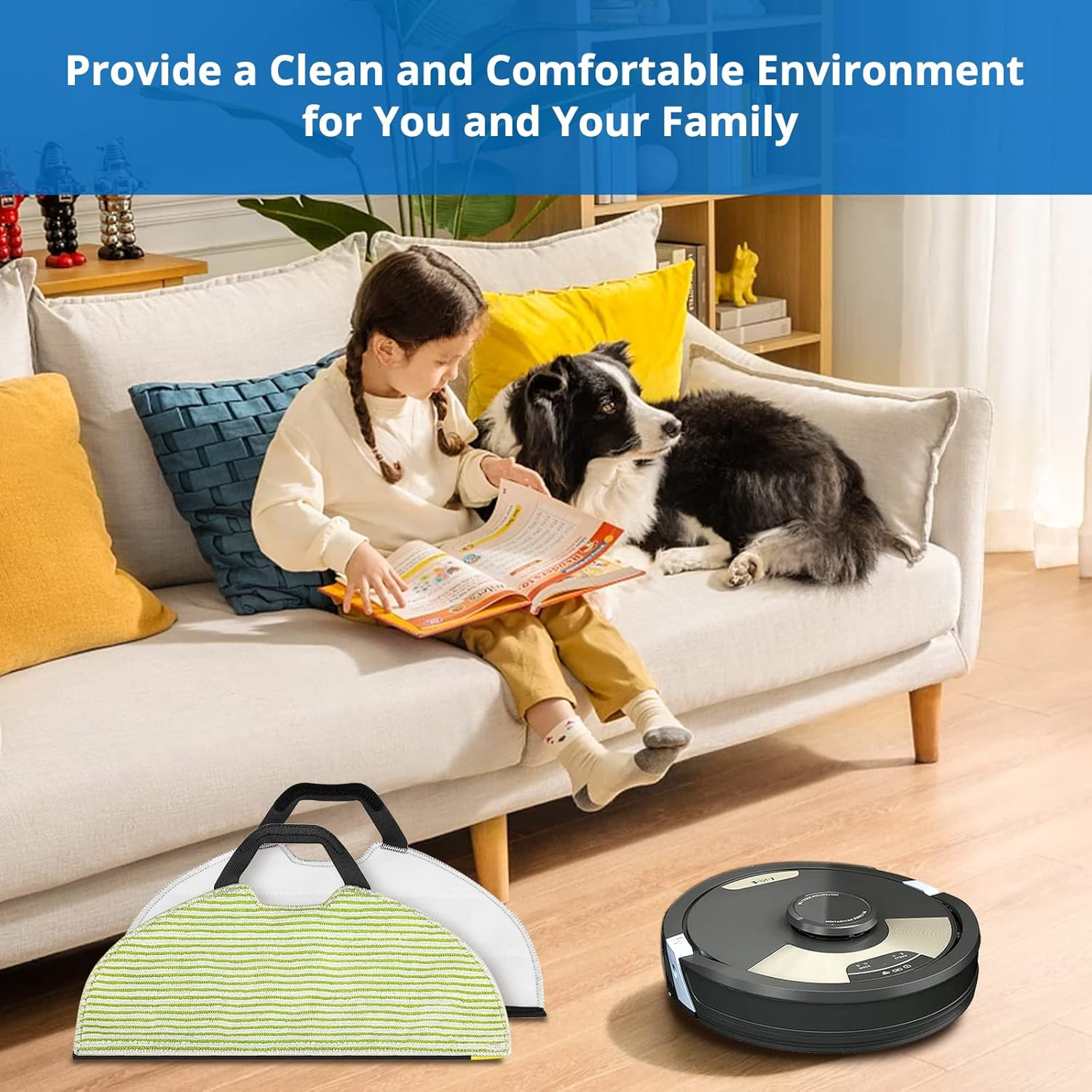AV2610WA RV2610WA Vacuum Mop Replacement Pads Compatible with Shark RV2610WA AV2