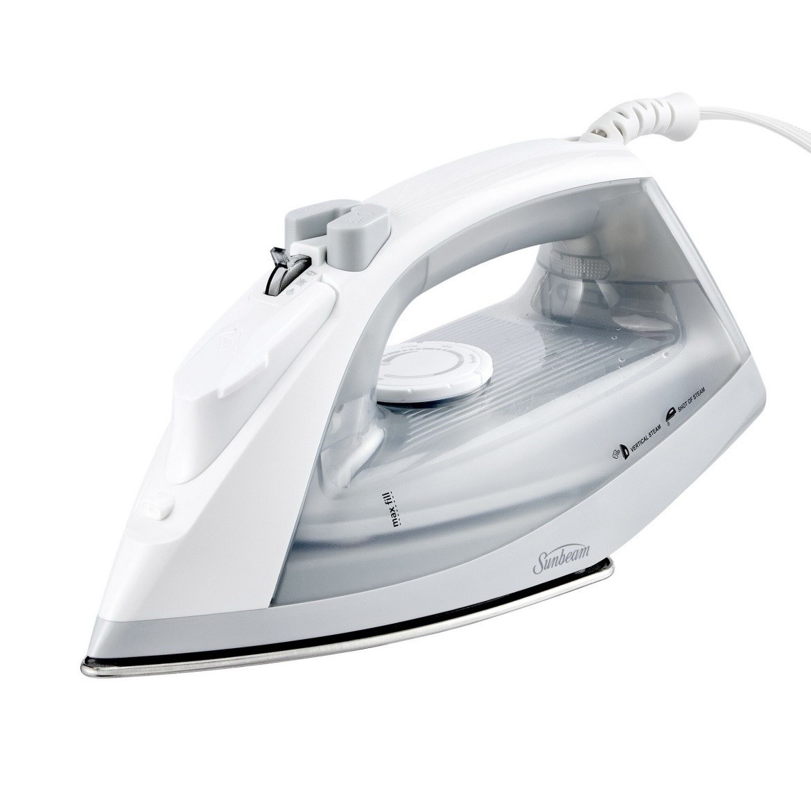 Sunbeam Compact Steam Iron 1200W 200mL Stainless Soleplate Shot of Steam