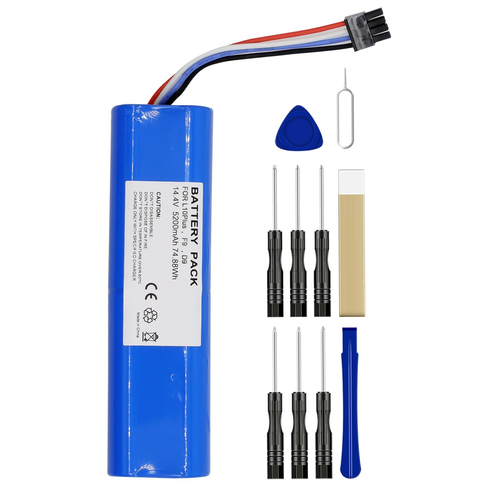 P2008-4S2P-MMBK Battery Replacement for Dreame D9 Robot Vacuum Cleaner 5200mAh