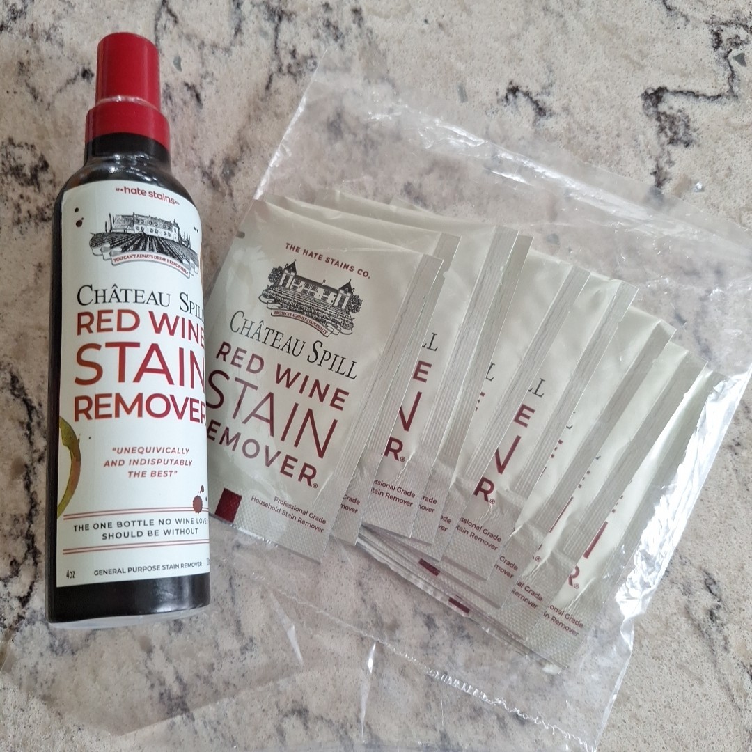 CHATEAU SPILL Red Wine Stain Remover Spray 4 Oz + 10 WIPES Hate Stains Company
