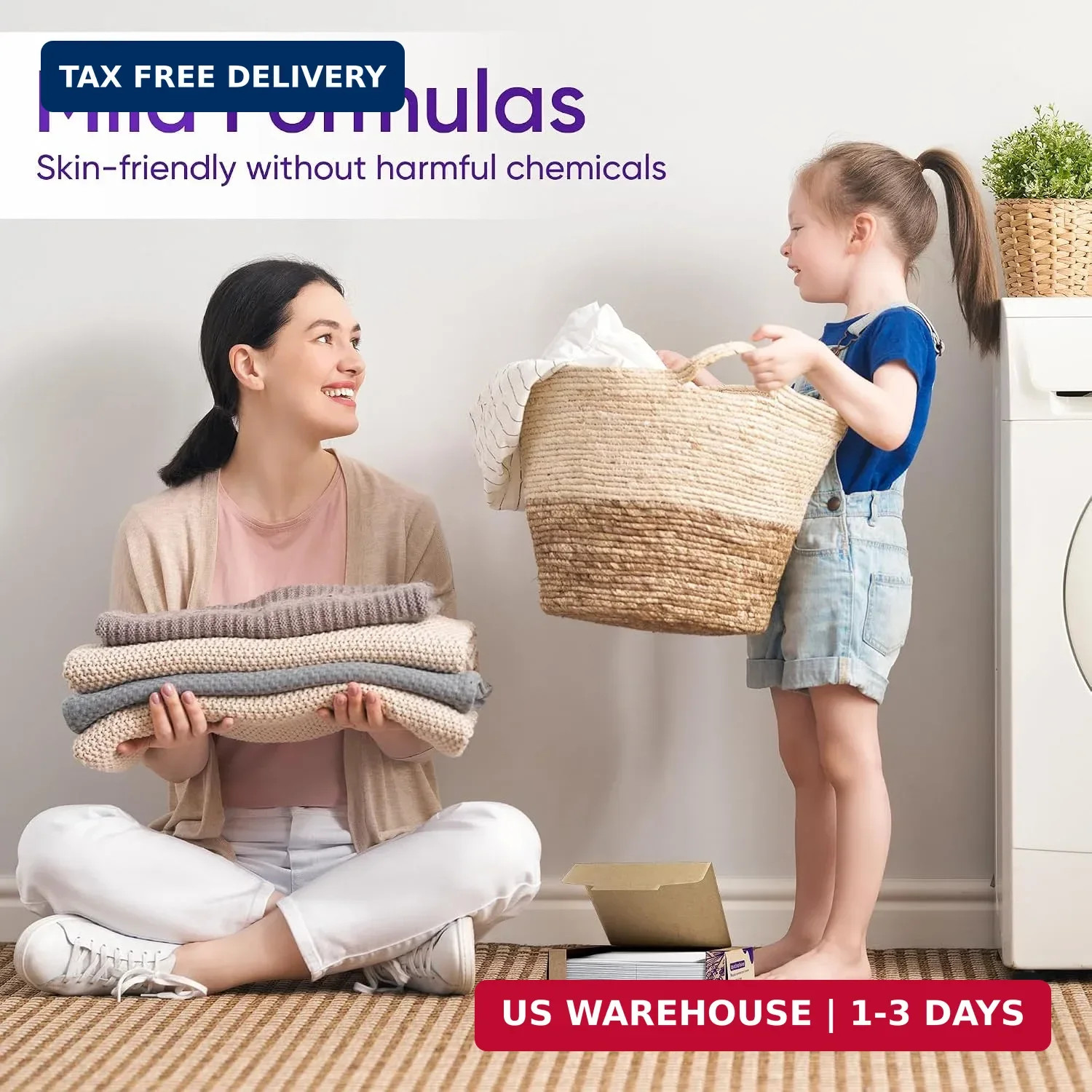 Lavender Laundry Detergent Sheets Travel Eco-friendly 300 Loads Fisroa Clothes W