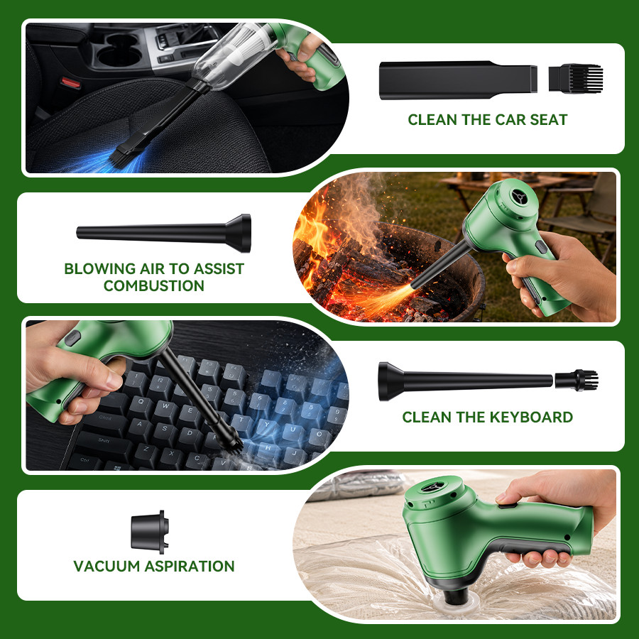 Handheld Vacuum Cordless Car Vacuum Cleaner Portable Suction&Blower for Home&Car