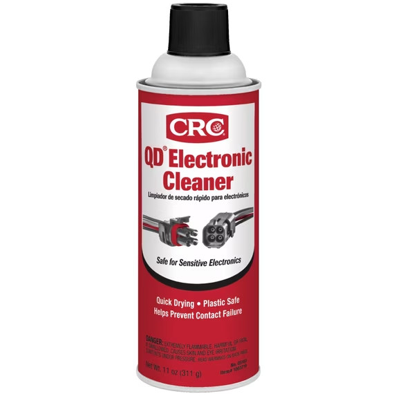 CRC Electronic Cleaner Spray 11 Oz Quick Dry Residue Free Plastic Safe Aerosol
