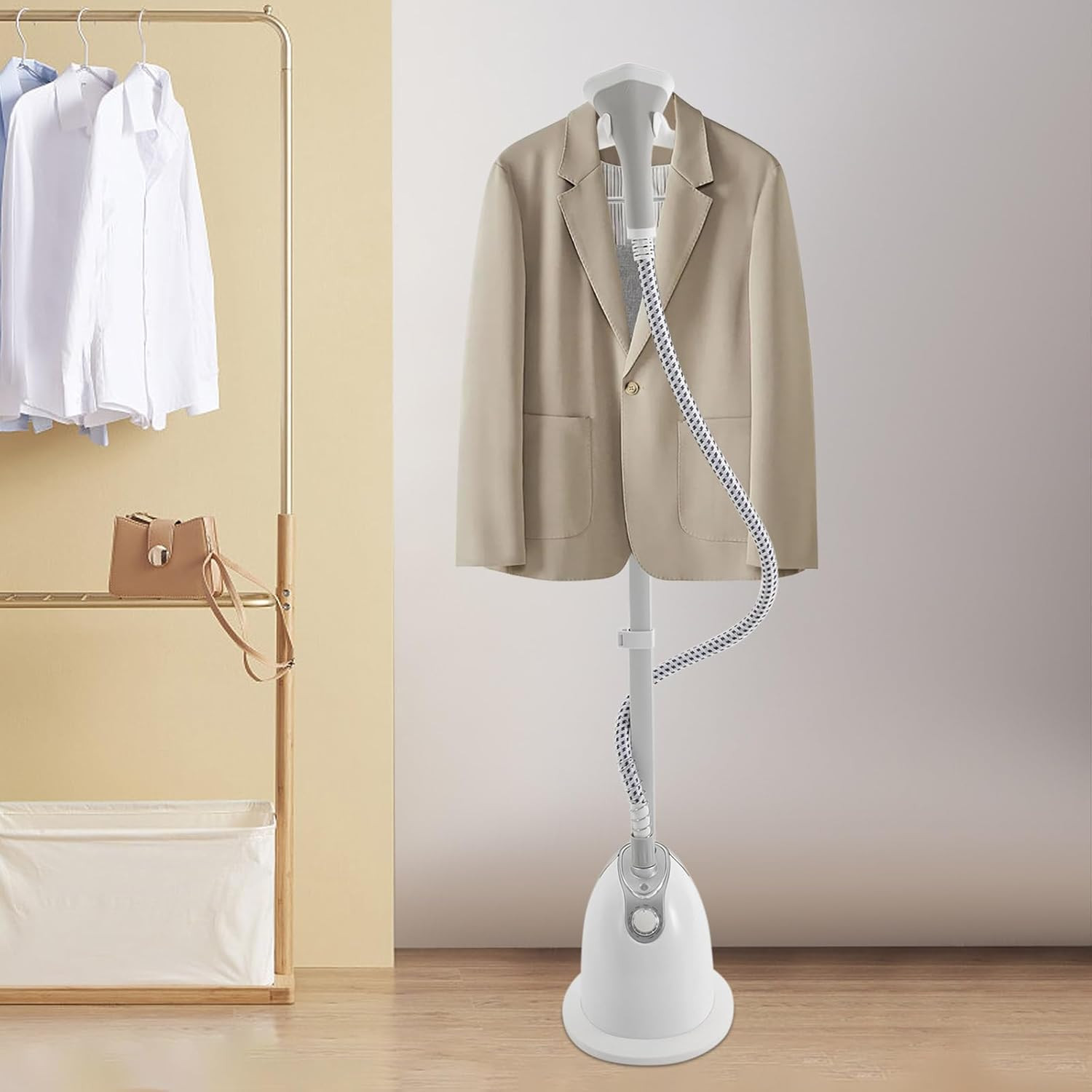 Standing Steamer for Clothes, Garment Steamer with 1.4L Water Tank