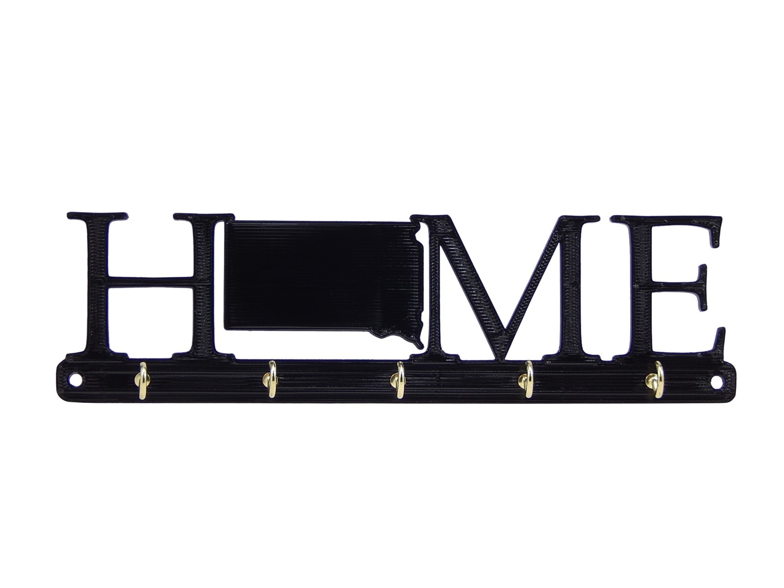 South Dakota Home State Shape Key Holder Hanger Rack Hook Housewarming Wall Gift
