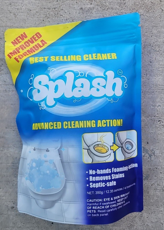 Splash Foaming Toilet Cleaner, Self Activating Cleaning Toilet, 4 Treatments