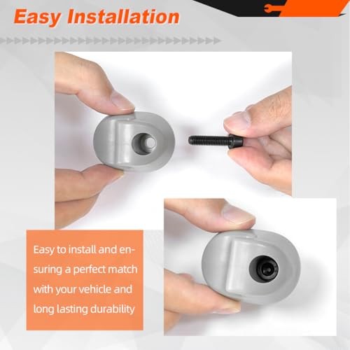 2-Pack Interior Sun Visor Clips, Bone Gray, Replaces S16-1023-661, Peterbilt Ken