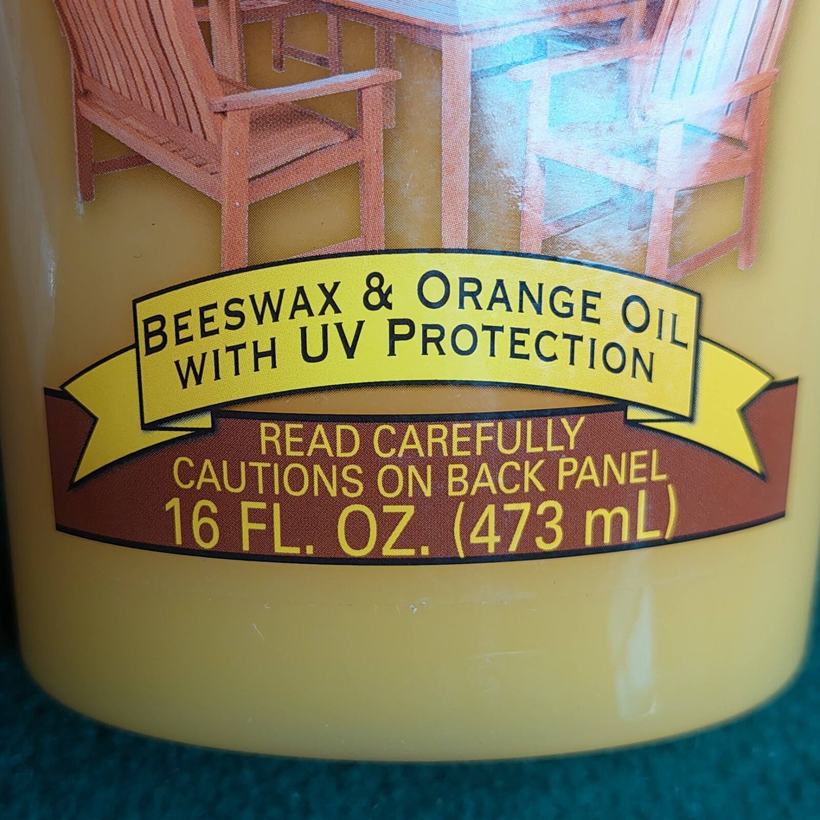 Howard SunShield Outdoor Wood Furniture Wax with UV Protectant 16oz bottle