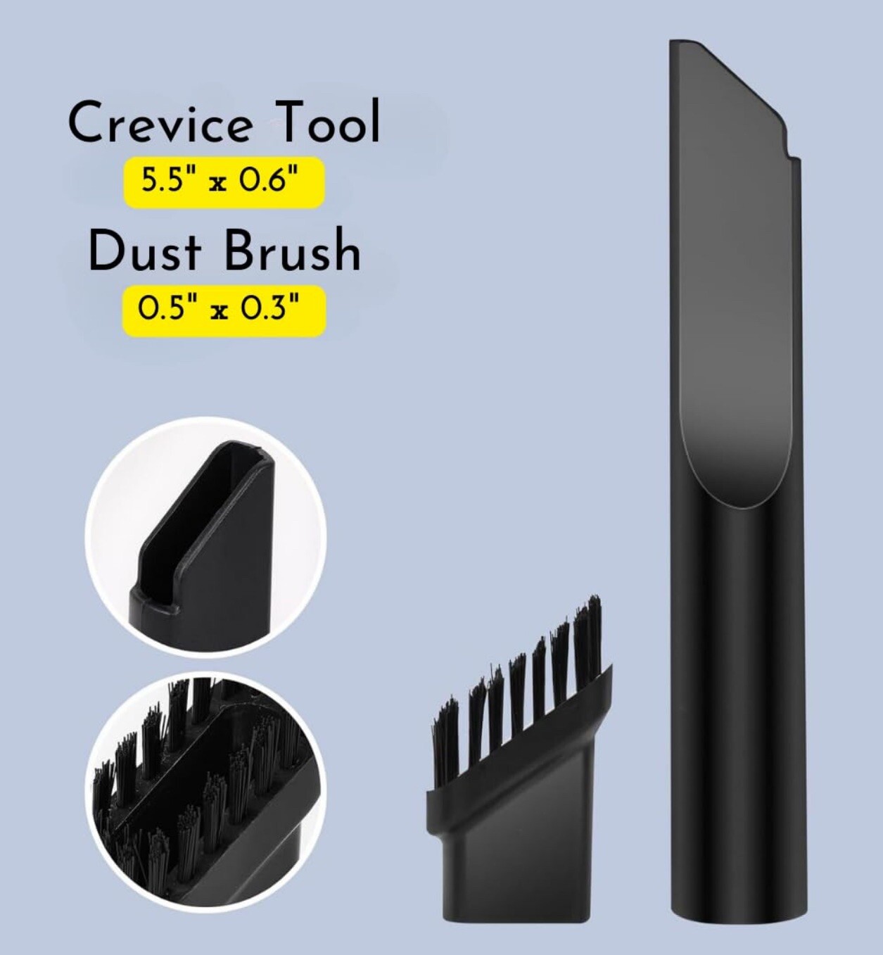 Handheld Vacuum Cordless Keyboard Cleaner Air Duster with Nozzles