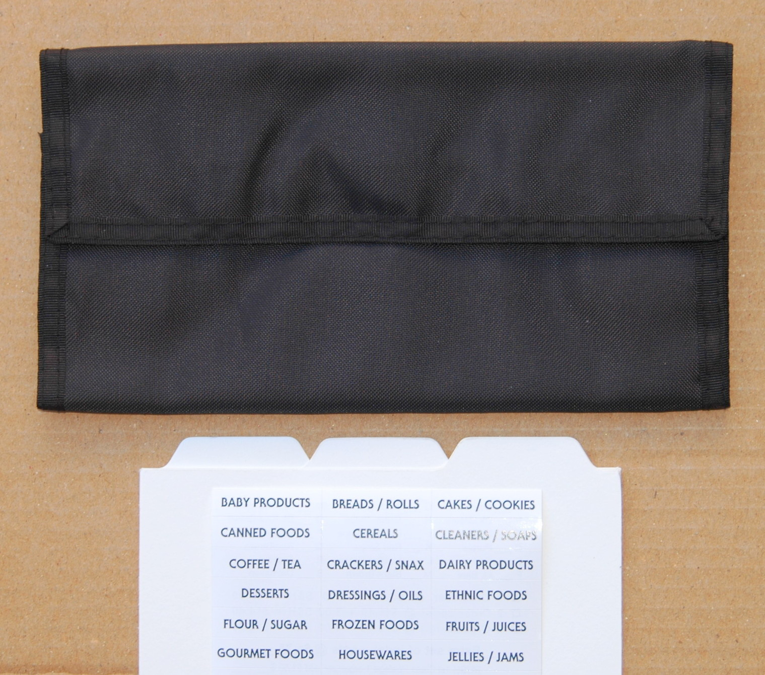 Black Hannah Hansen Coupon Organizer Holder
