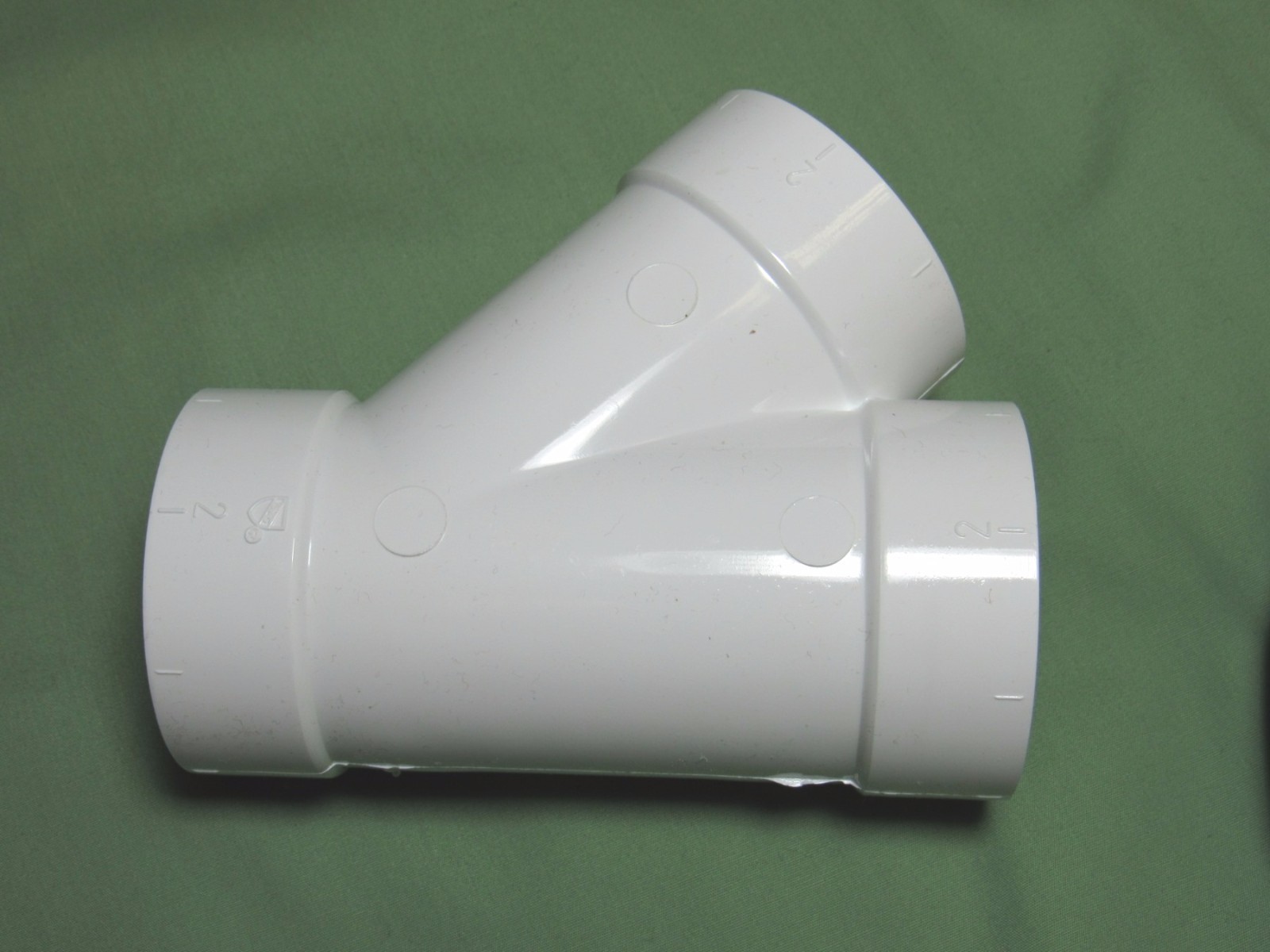 45 WYE 3-way 2″ Central Vacuum PVC Rough-in Fitting CV387