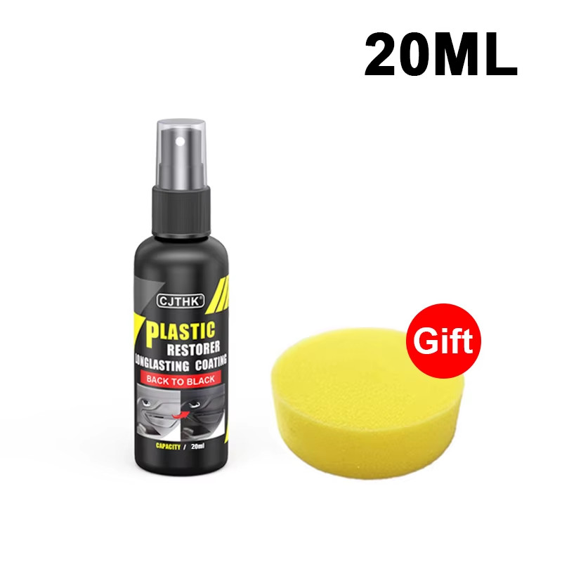 Car Plastic Restorer Back to Black Gloss Plastic Renovator Longlasting Coating L