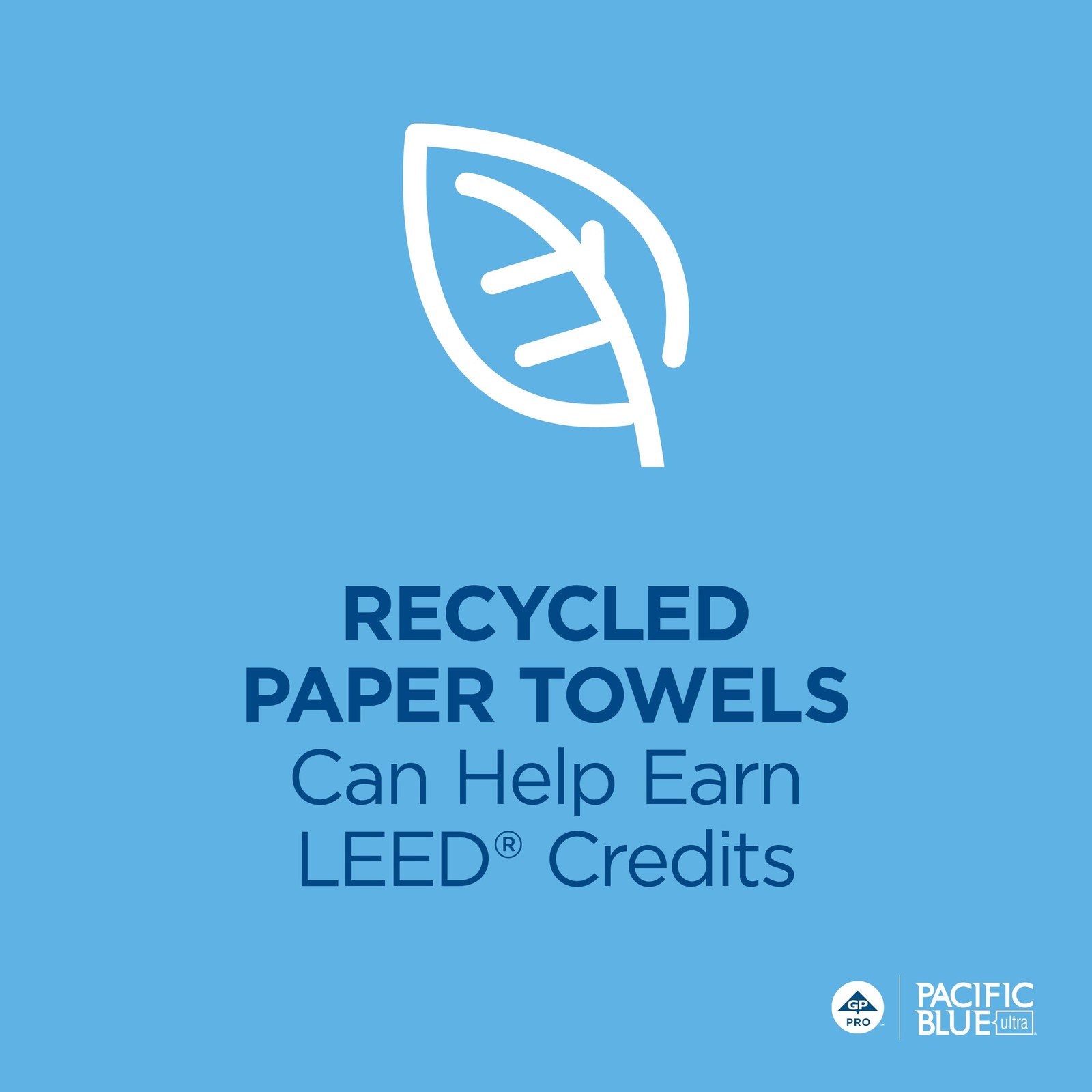 Georgia-Pacific Blue Ultra 8” High-Capacity Recycled Paper Towel Rolls