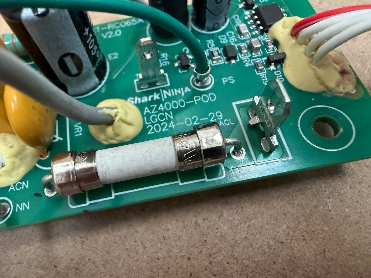 Shark AZ4002 Vacuum MAIN POWER CONTROL PCB BOARD OEM Replacement Part